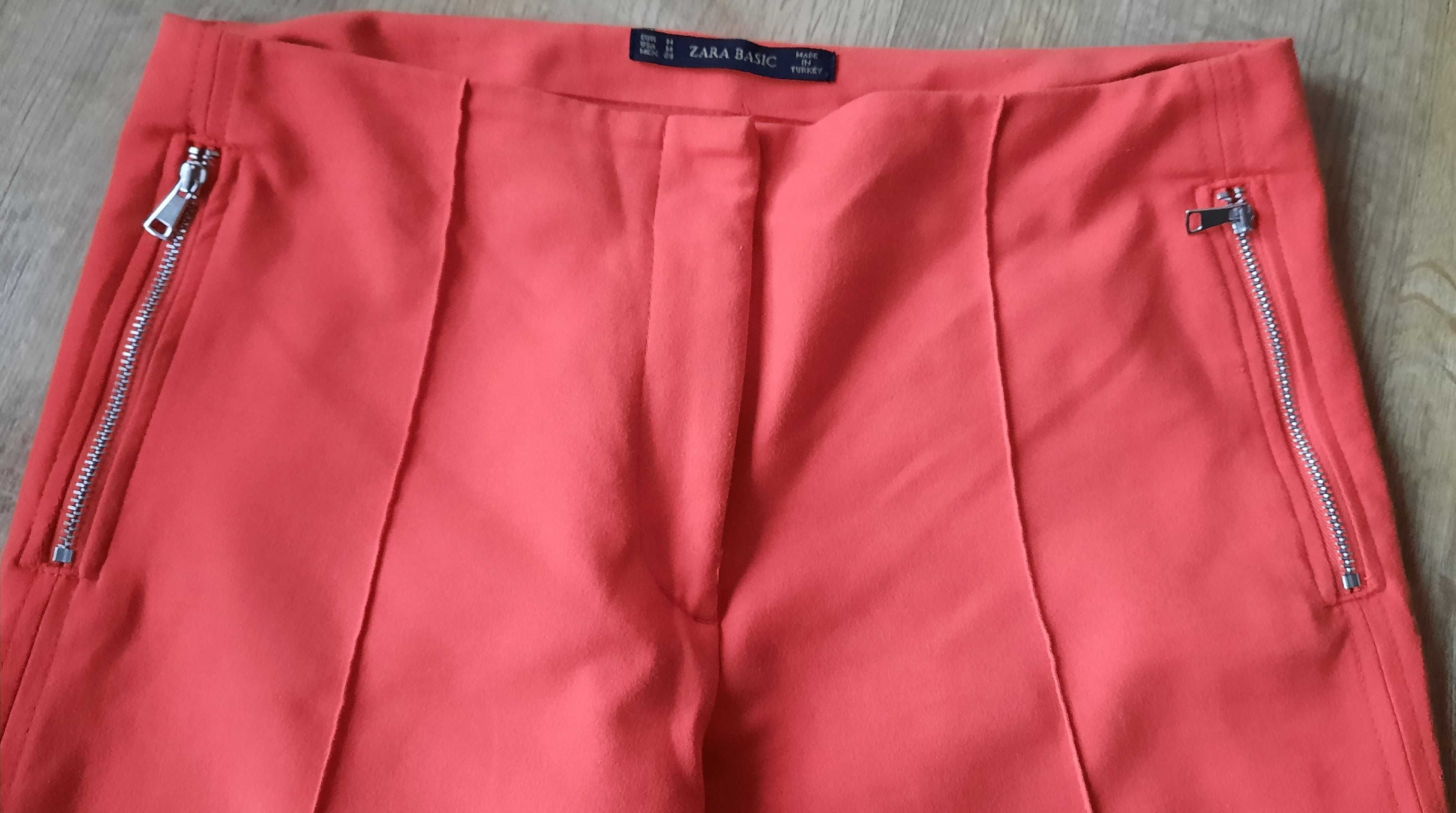 ZARA BASIC spodnie czerwone EUR M USA M MEX 28  KRAKÓW