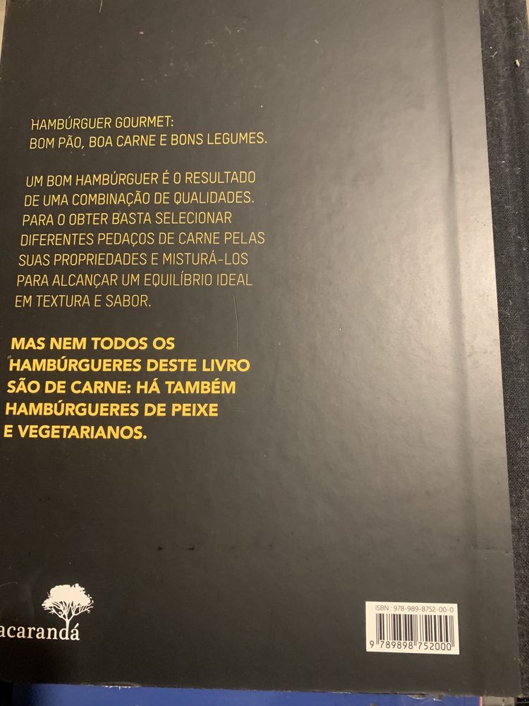 Livro culinária “Hamburguer Gourmet”