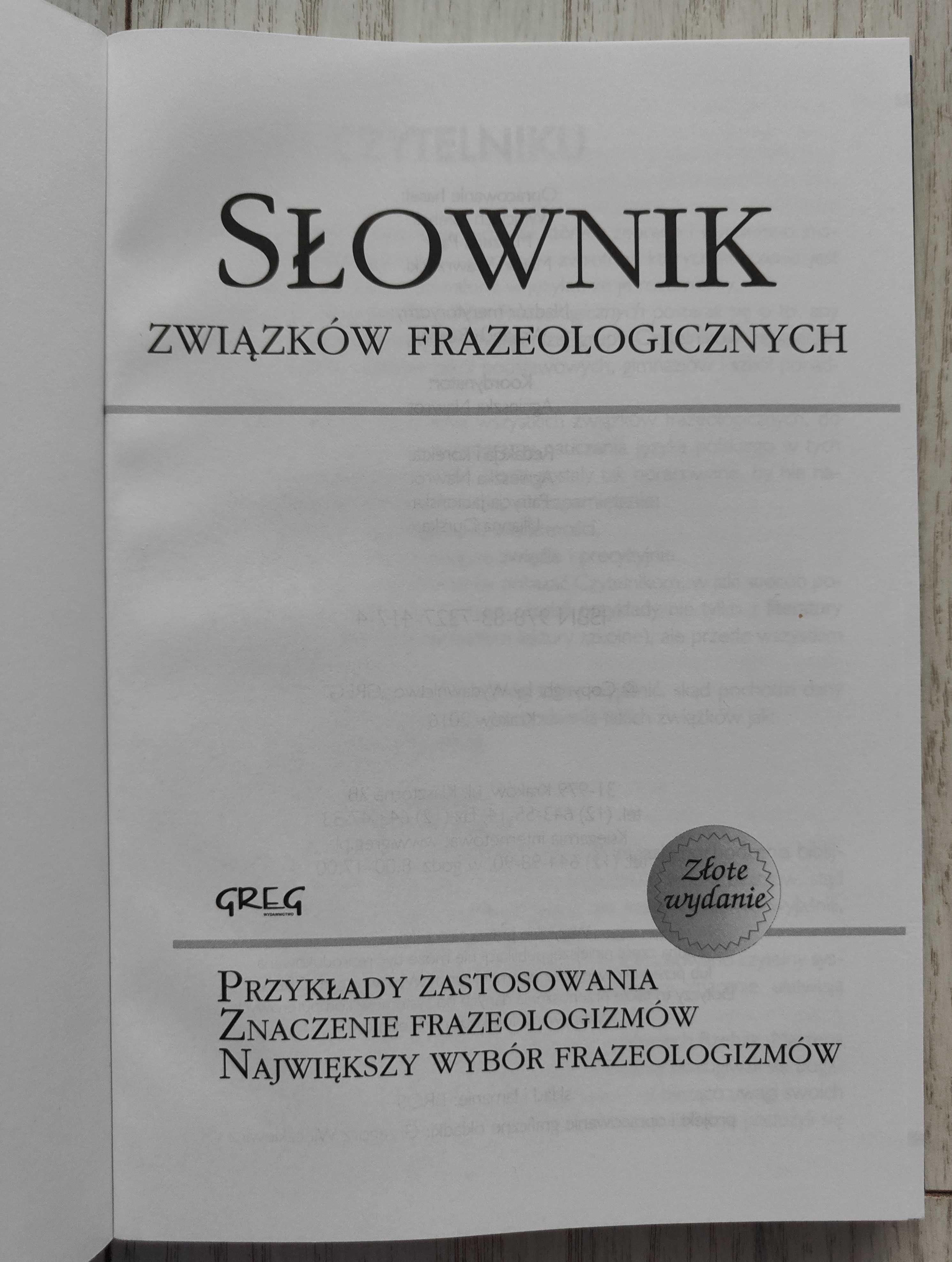 Słownik związków frazeologicznych