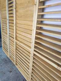 Żaluzje drewniane ruchome rolety tarasowe shuttersy