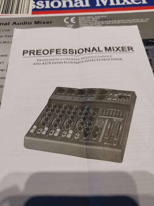 Mesa mistura 4 canais