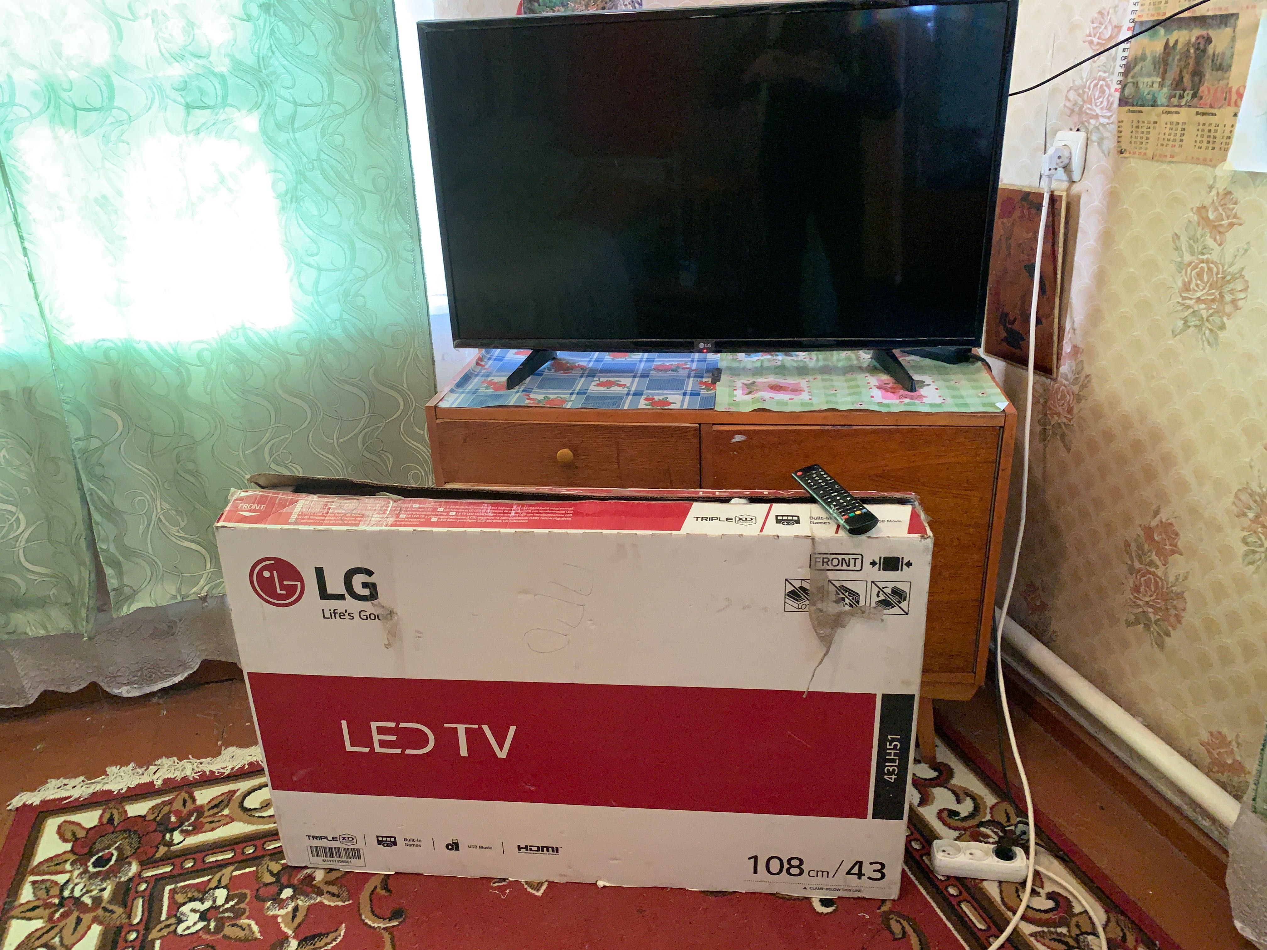 LG 43 дюйма (109 см) Телевизор LG 43LH513V с USB