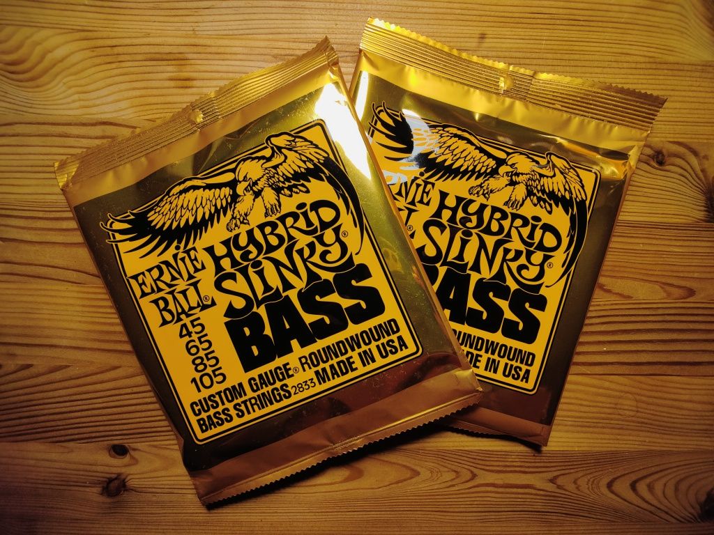 2x struny do gitary basowej Ernie Ball Hybrid Slinky Bass 45-105