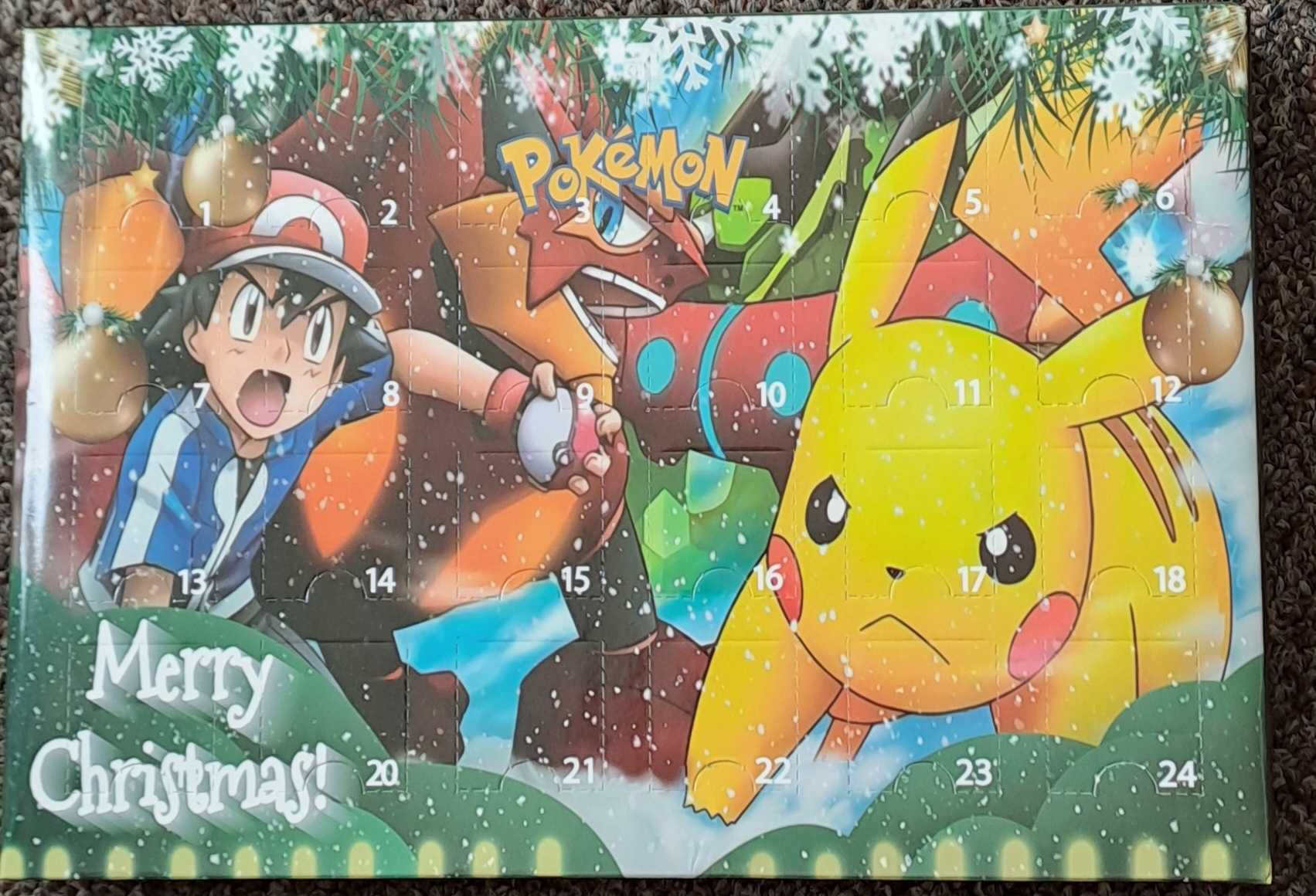 Kalendarz adwentowy pokemon Ash Pikachu 24 szt. Zestaw