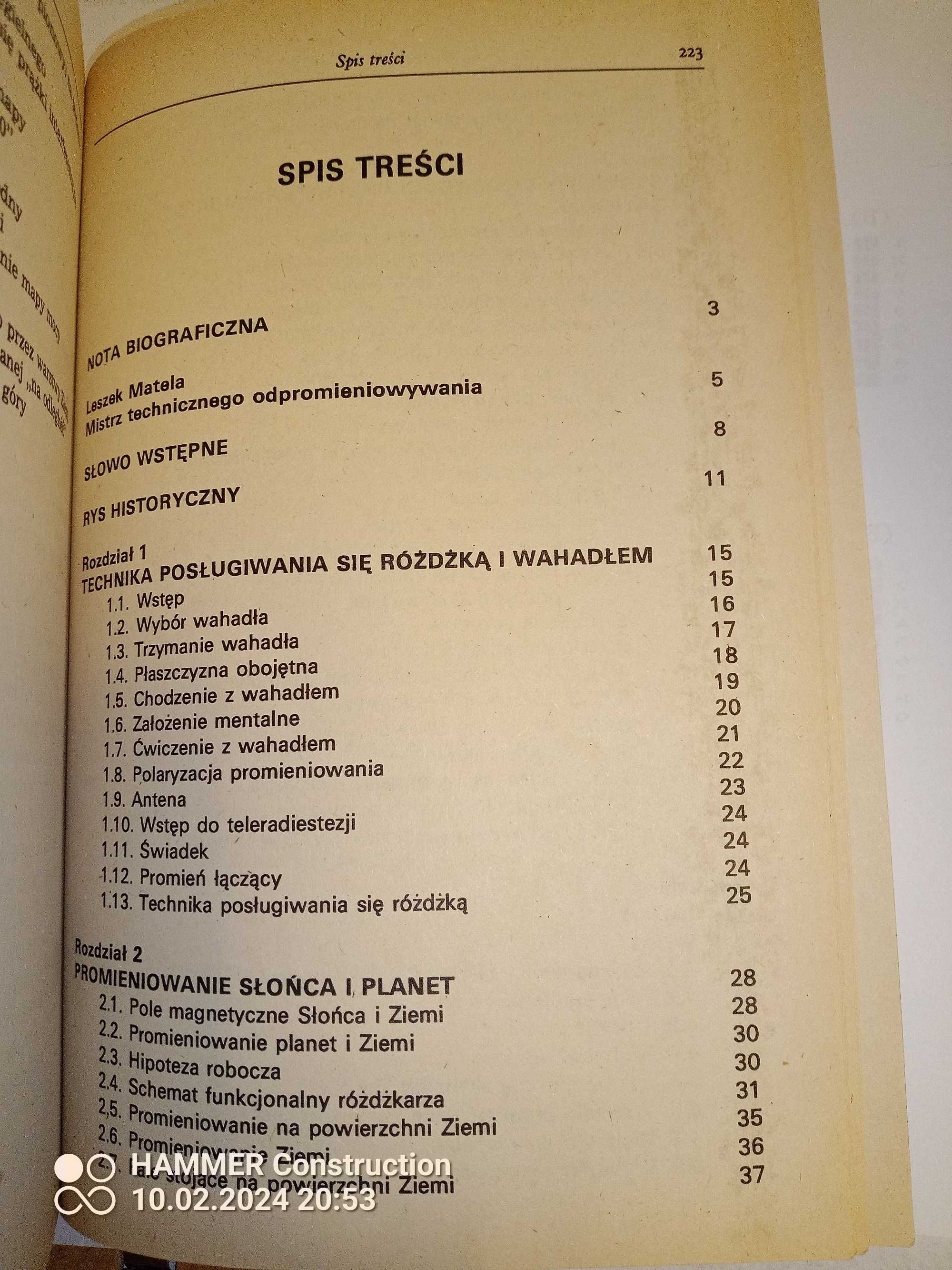Nowoczesna radiestezja  J.Wożniak 1995