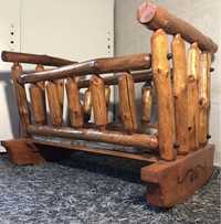 Własnoręcznie robiona kołyska/łóżeczko z drewna sosnowego