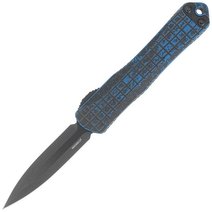 Nóż automatyczny OTF Heretic Manticore S D/E Breakthrough Blue Alumini