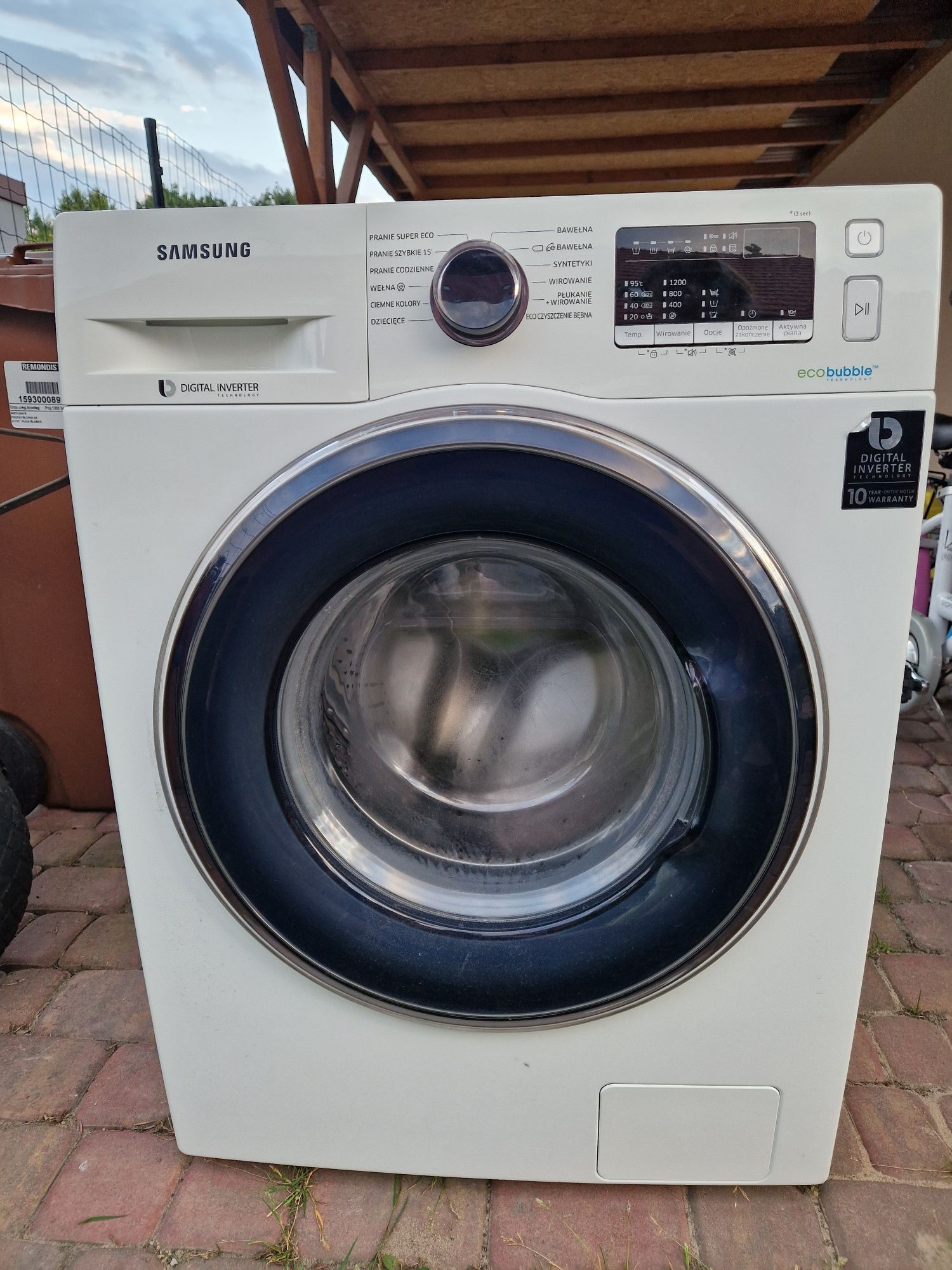Pralka samsung ecobubble uszkodzona