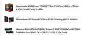 Bundle DDR4 (Cpu + Bord + Memórias) novo e selado nas caixas originais
