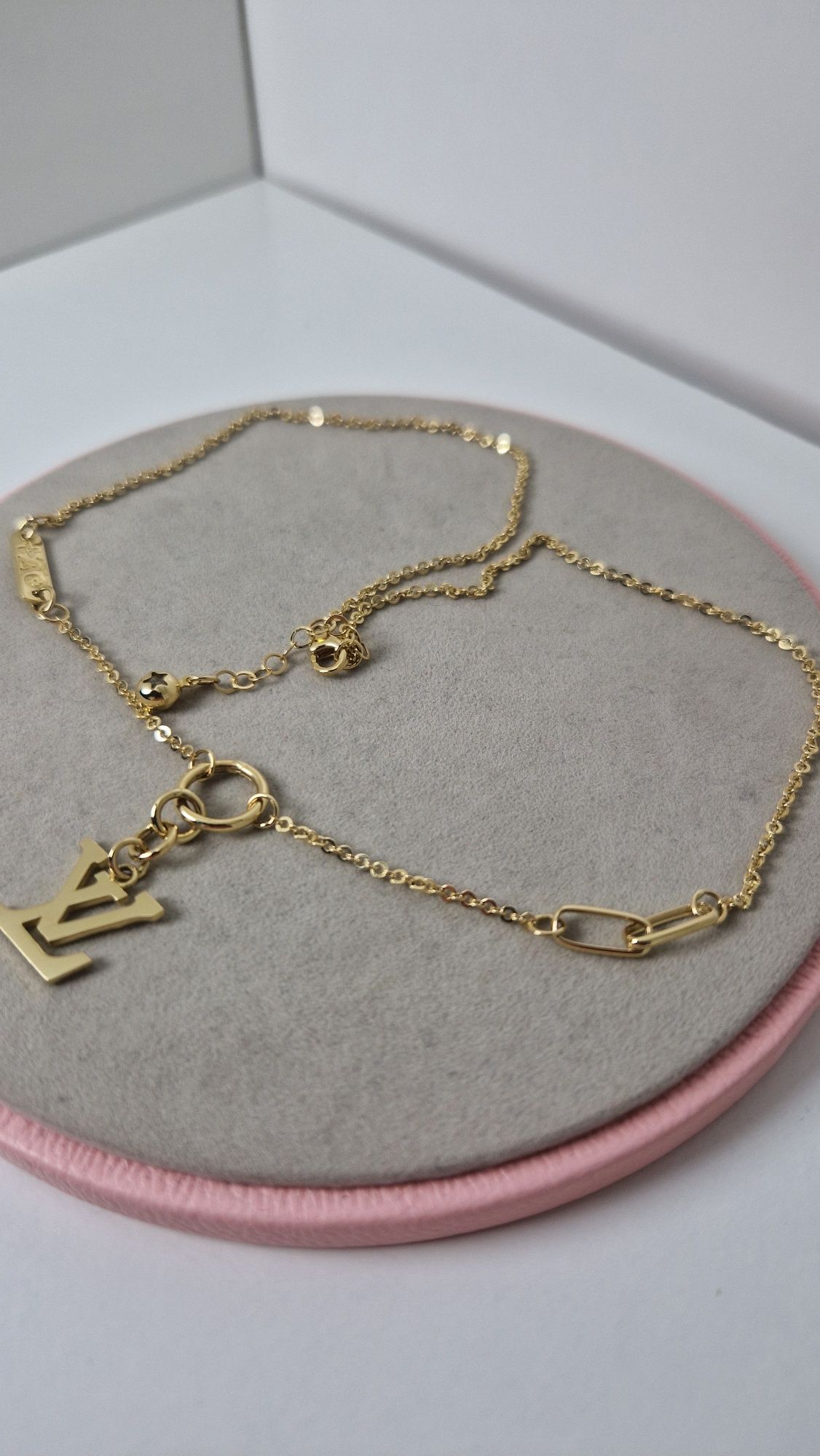 Złota celebrytka łańcuszek LV Louis Vuitton