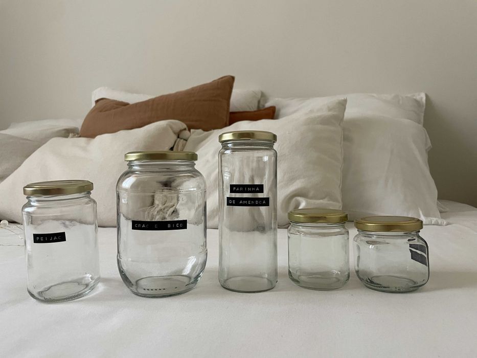 Frascos de vidro