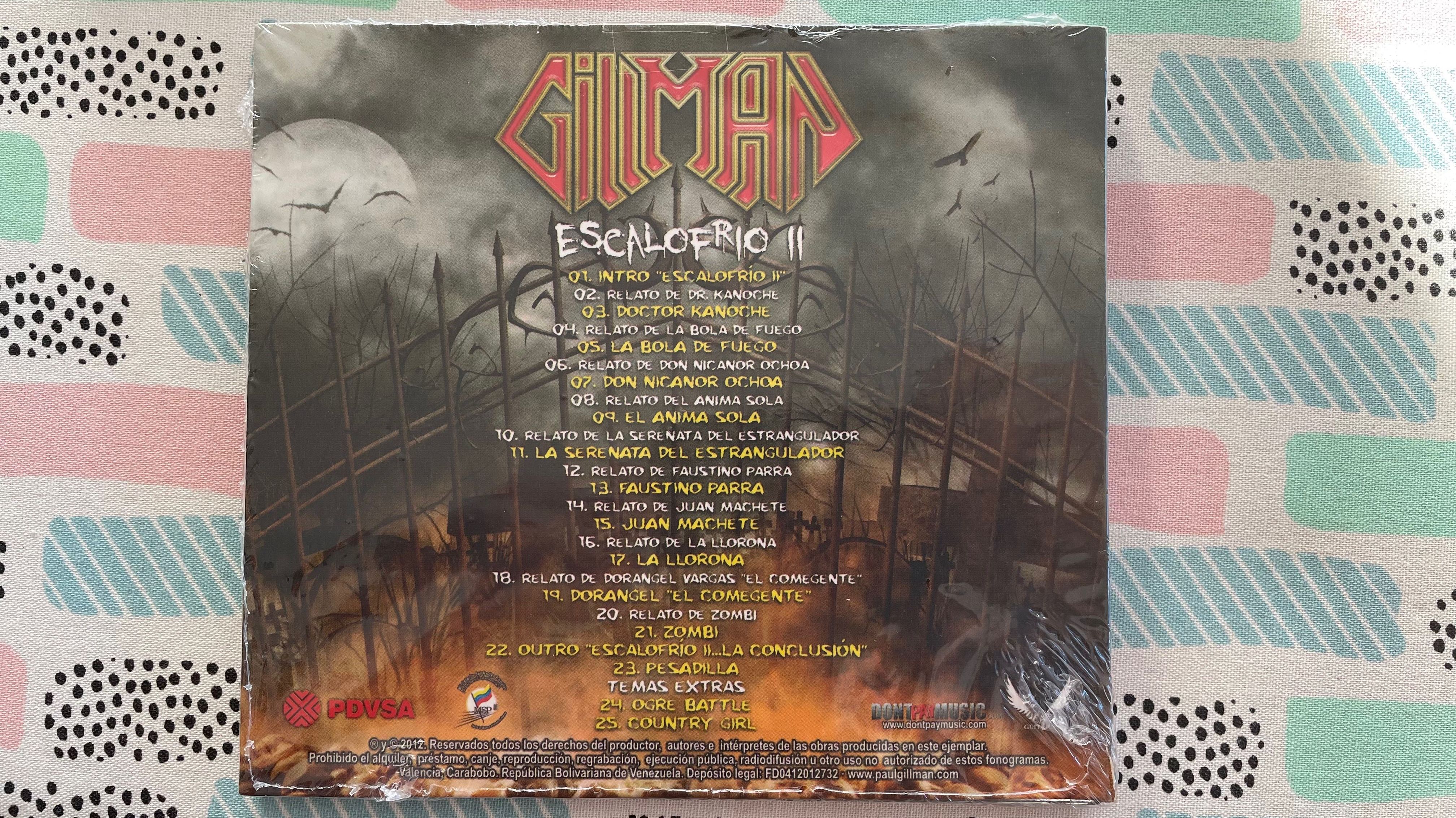 Cd - Gillman -  Escalofrío II...La Conclusión