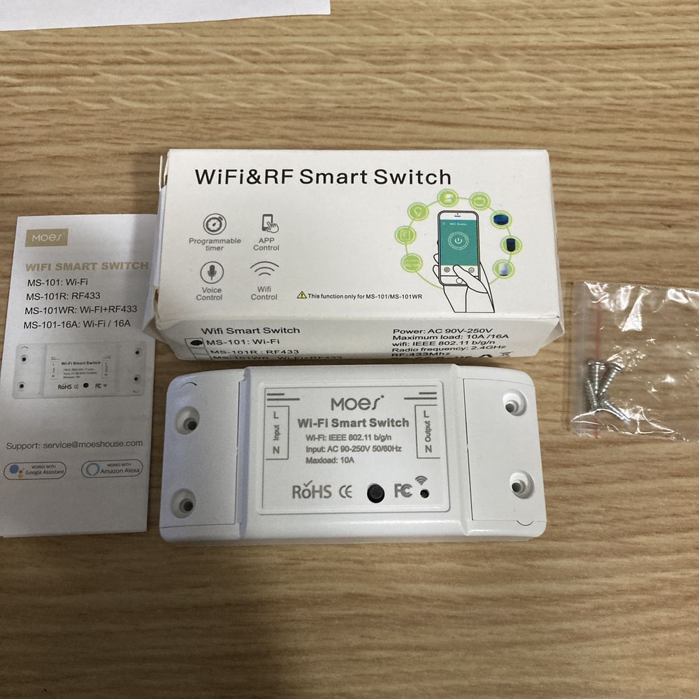 Interruptor inteligente Wifi Switch Moes - Novo