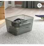 Móvel do ikea para arrumação de Pinho com caixas de arrumação