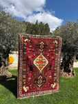 Vintage wełniany dywan perski Iran Quasghai Hamadan 166x120 gal. 9 tys