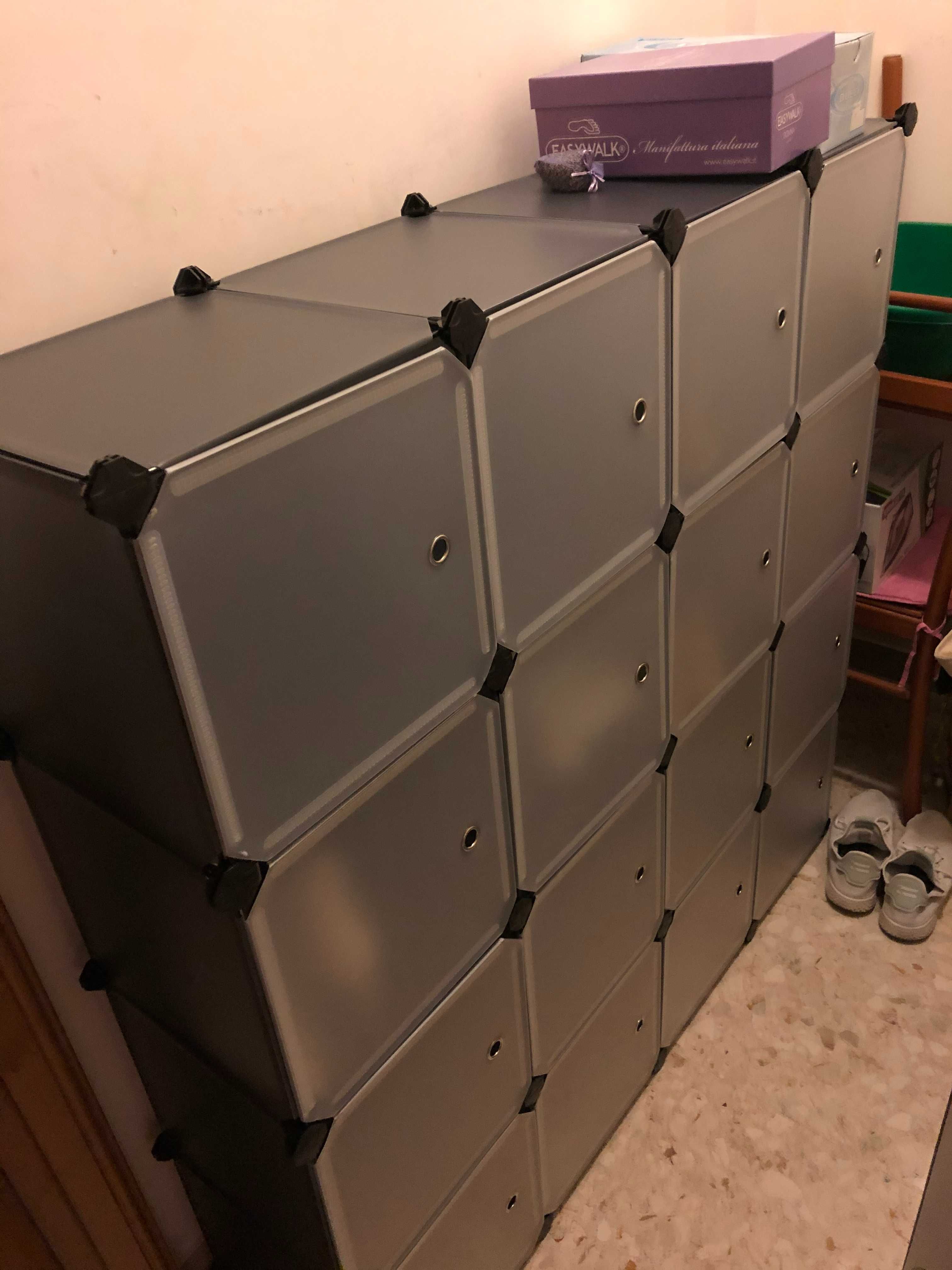 Pudełka organizery przechowywanie dom modułowe 9 sztuk