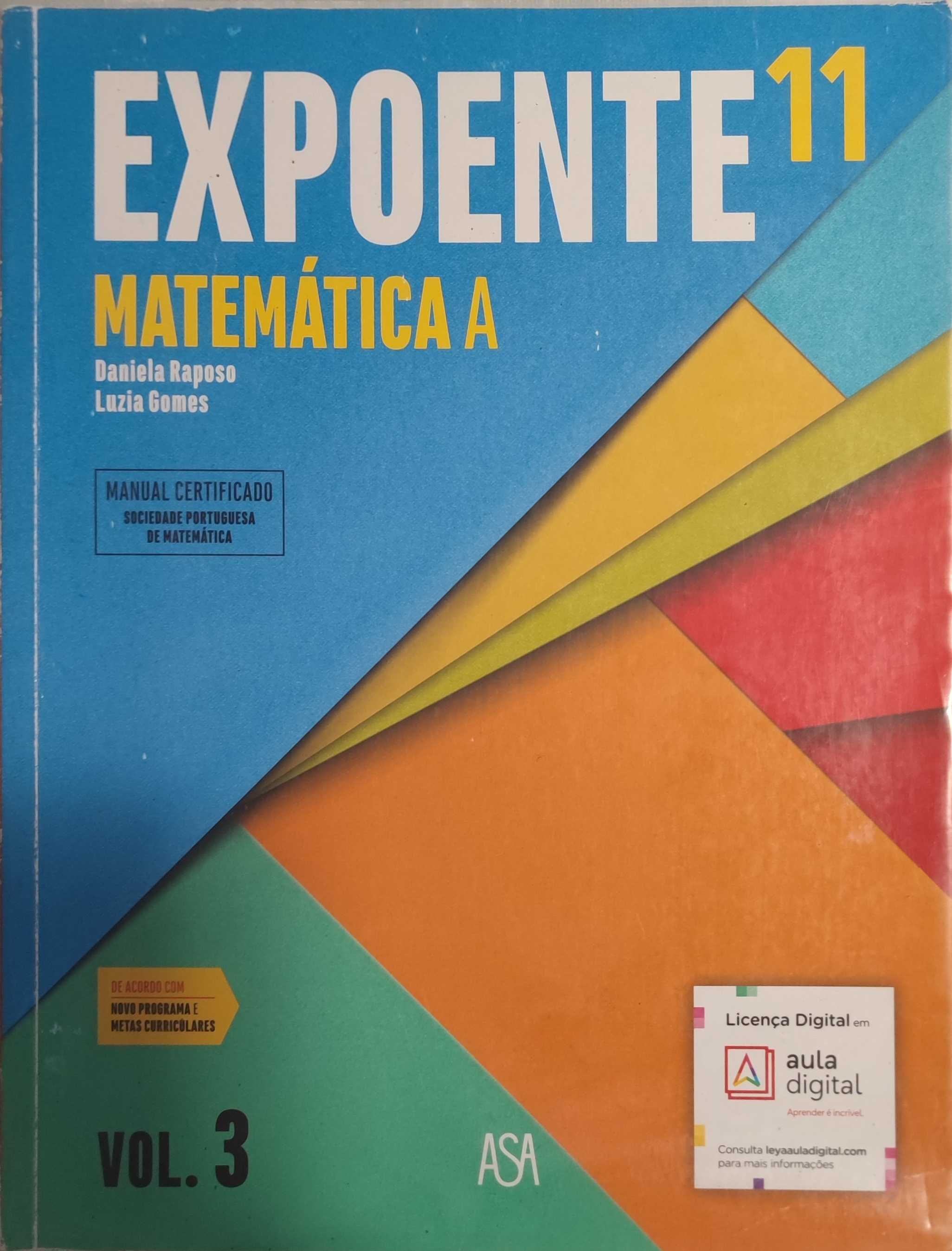 Expoente 11 - Manuais e caderno de Exercícios e Testes