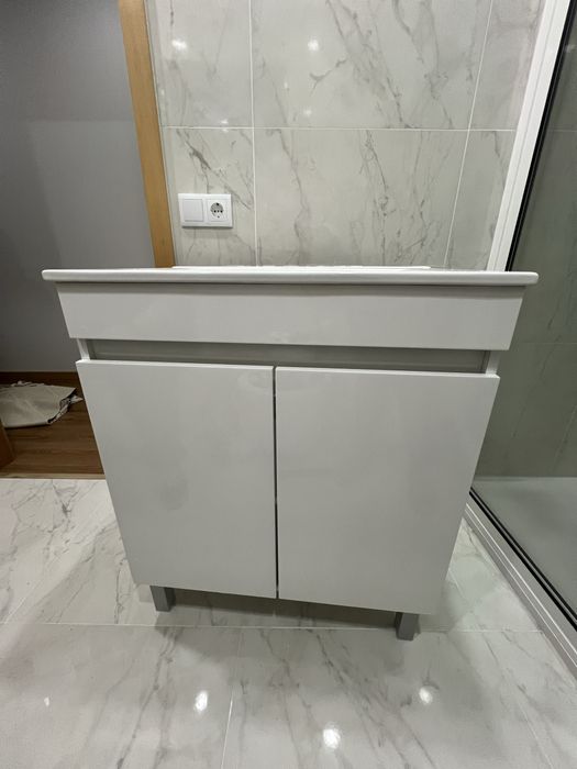Móvel WC com lavatório e clic clac 70cm