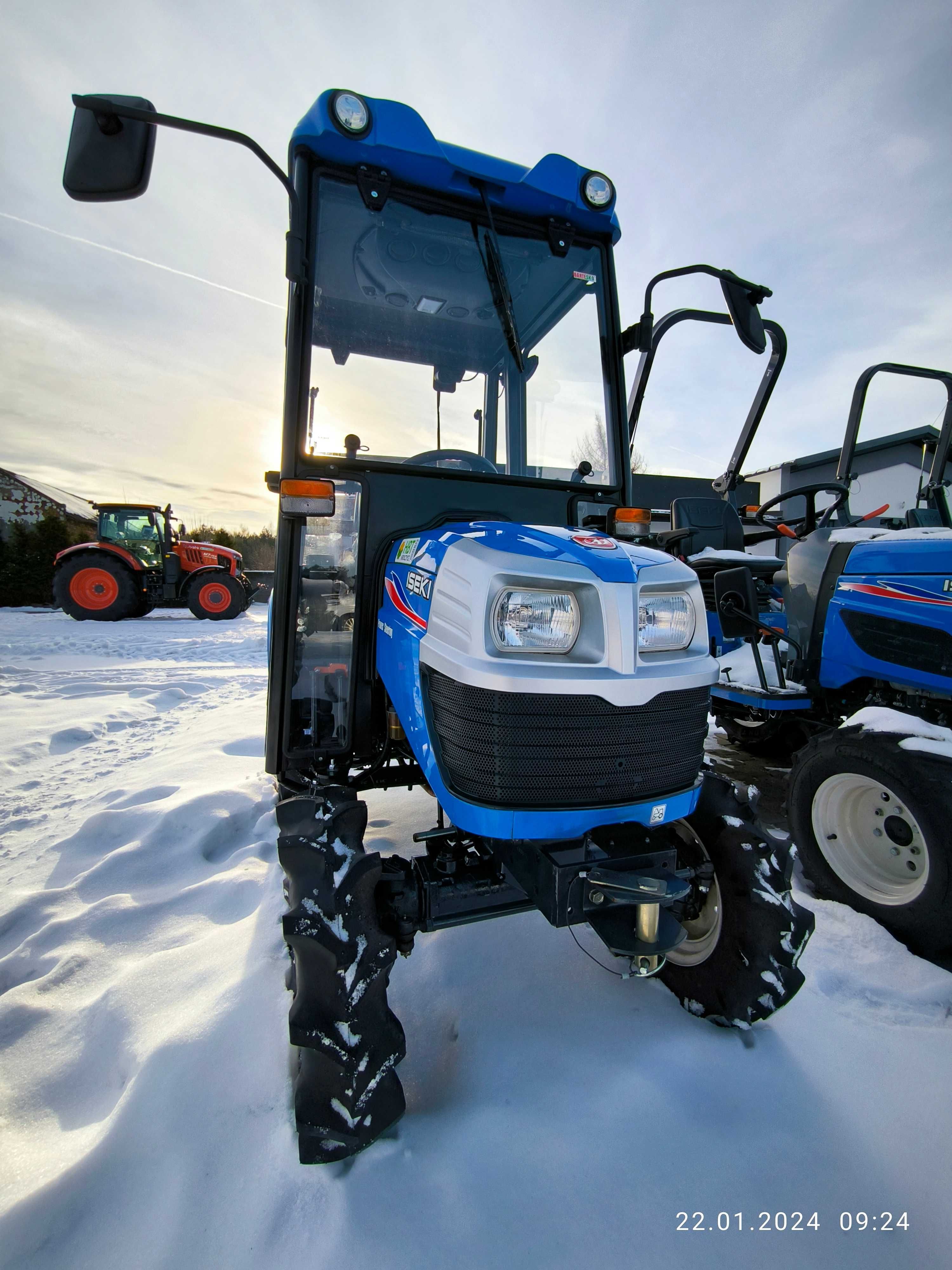 Traktorek Iseki 3187AL z ogrzewaną kabiną Bartesko