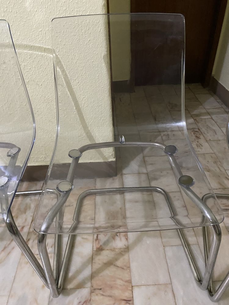 4 Cadeiras Transparentes Tobias Ikea