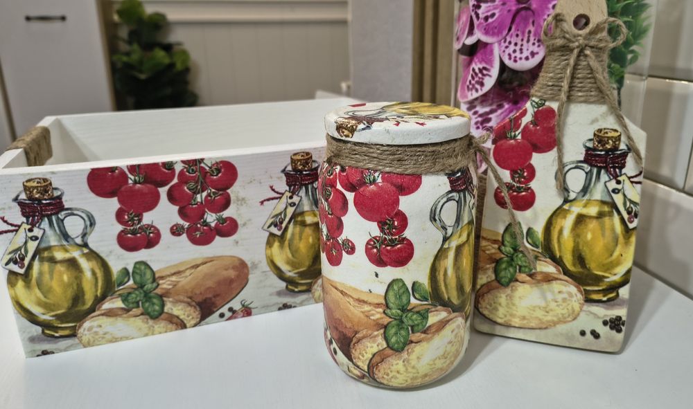 Zestaw dekoracyjny decoupage