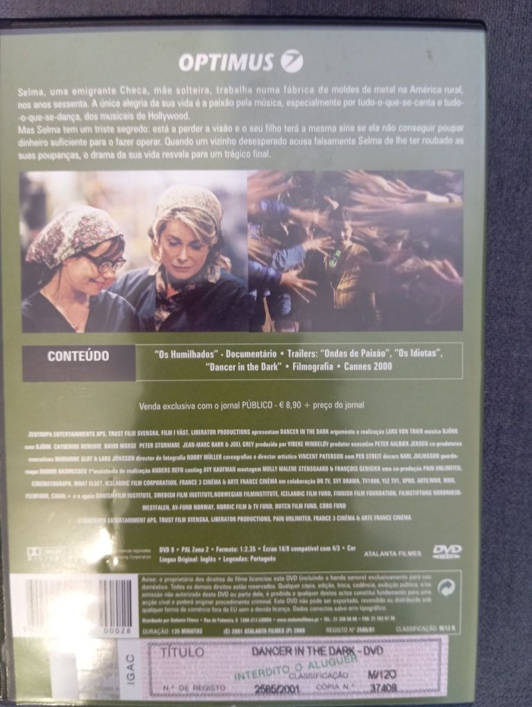 Dvd original "Dancer on the dark"