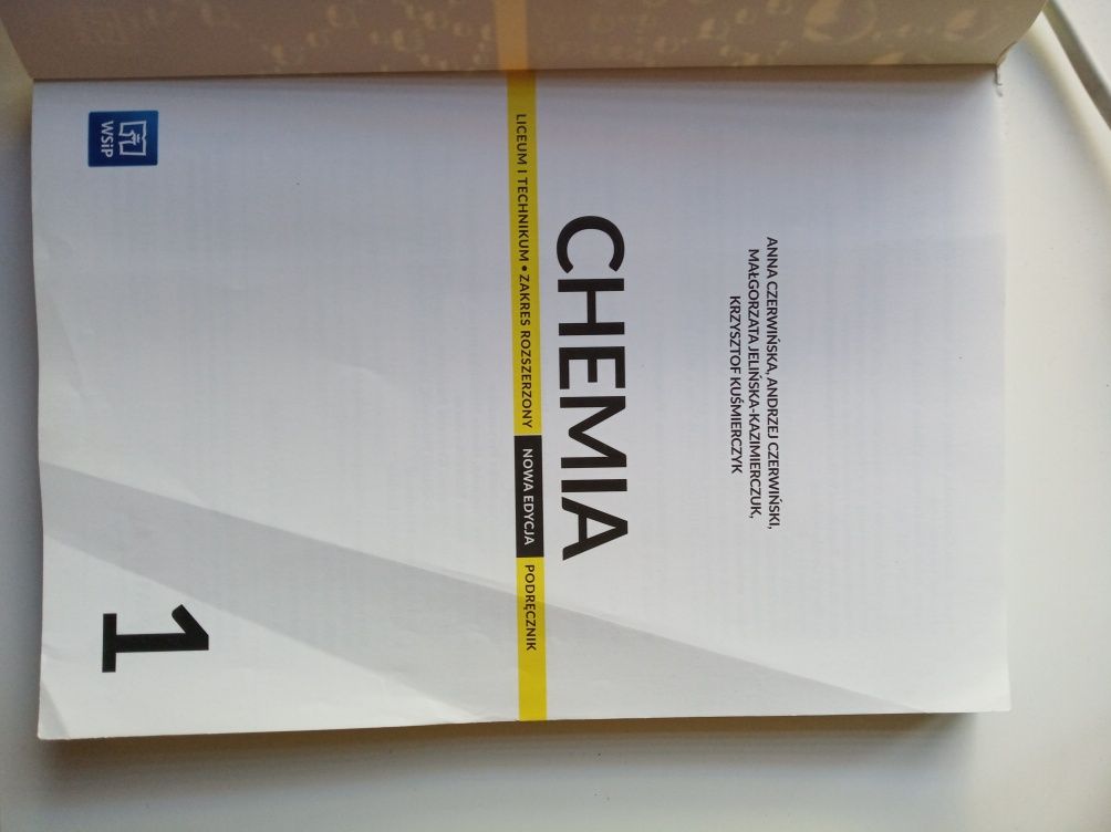 Chemia 1 - WSiP - podręcznik - zakres rozszerzony - nowa edycja