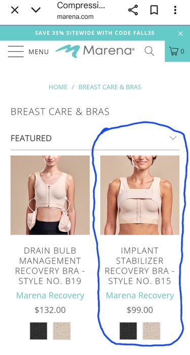 Компресійна білизна після мамопластики, бюстгальтер Marena. S, 42-44.