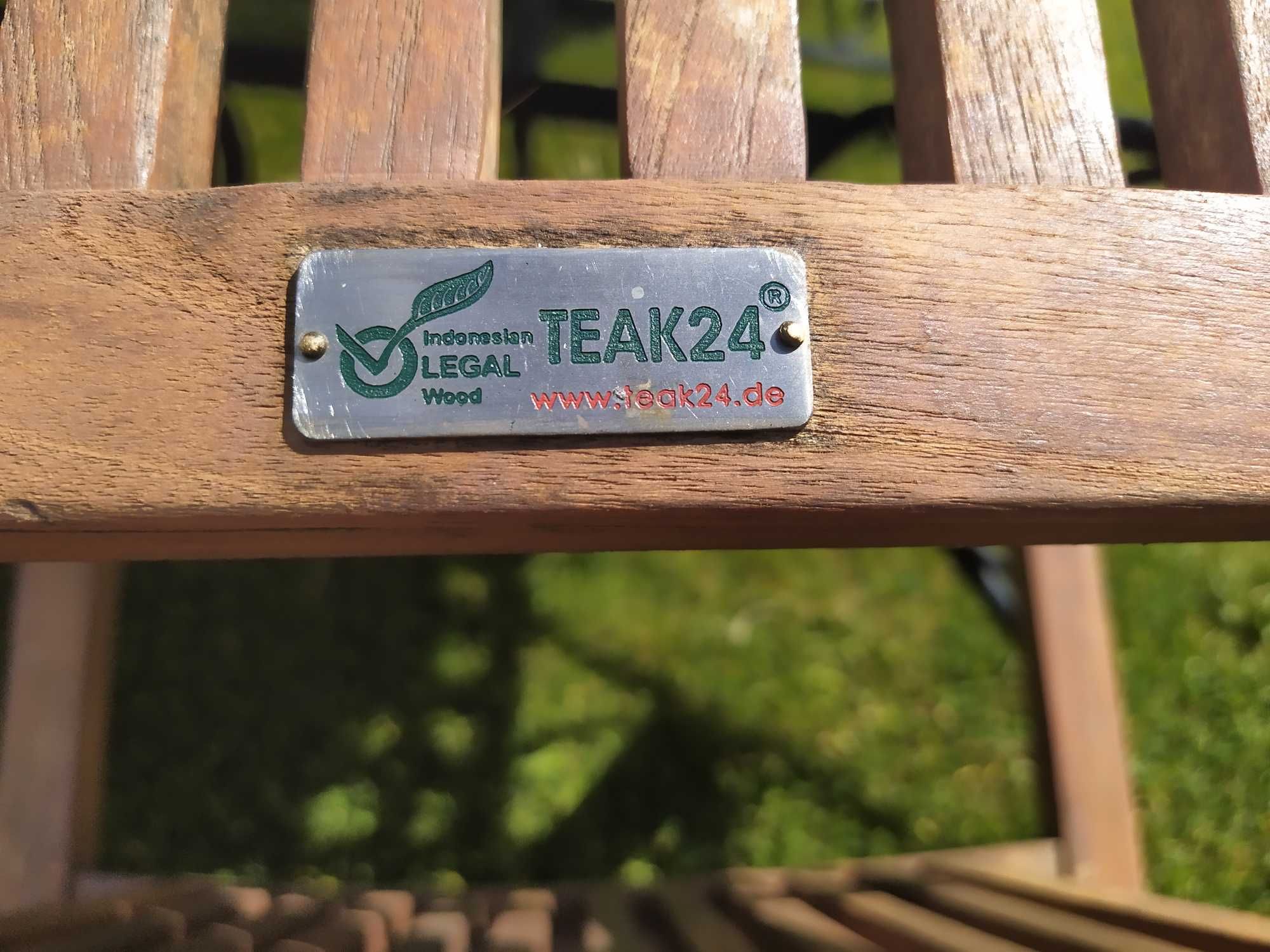 Krzesła na taras do ogrodu z drewna egzotycznego ekskluzywne kpl