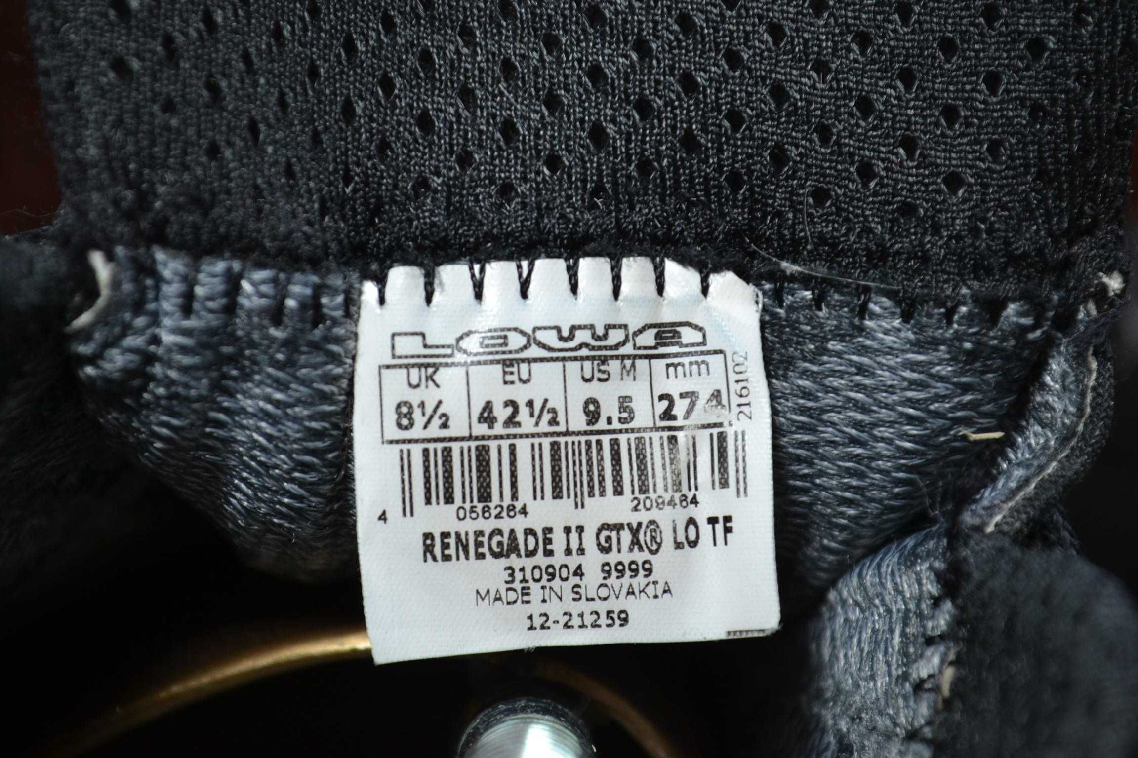lowa renegade gtx 42.5-43р ботинки берцы тактические оригинал