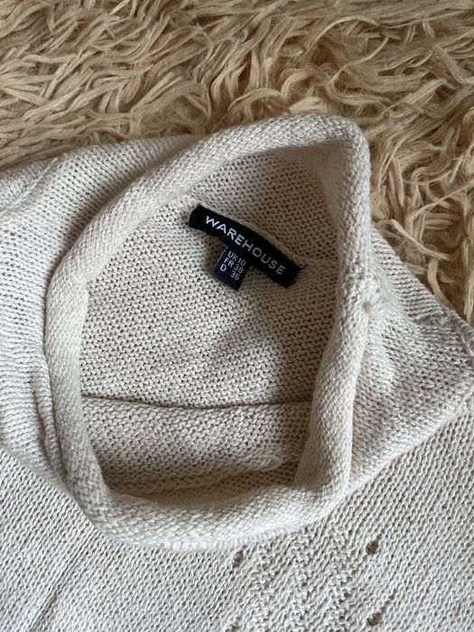 Вʼязана натуральна довга літня пляжна сукня