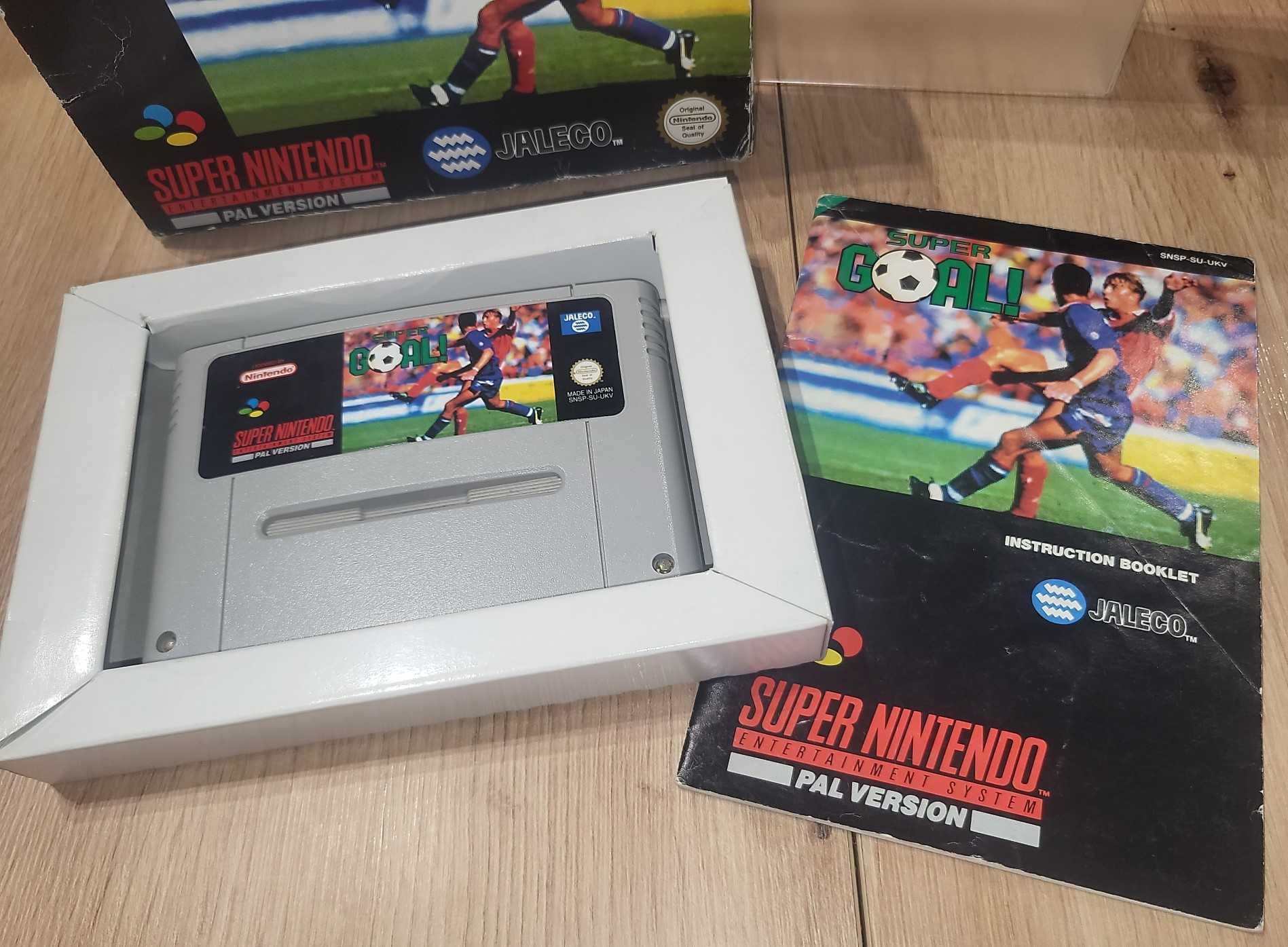 Gra Super GOAL - NINTENDO SNES - DB stan CIB Komplet +Protektor