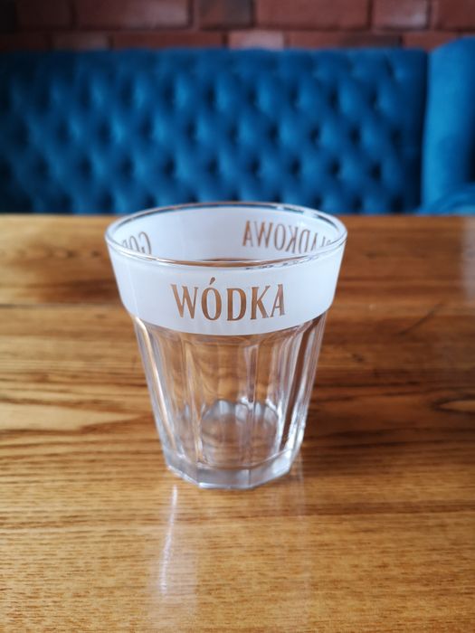 6 x  firmowe kieliszki/literatki z napisem "Wódka Żołądkowa"  100ml