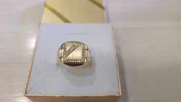 Nowy złoty pierścionek sygnet masywny męski PR 585