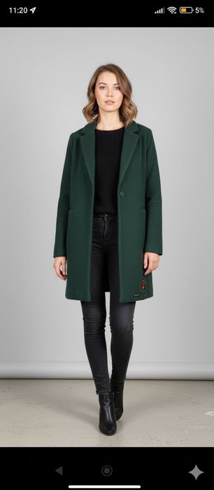 Sprzedam płaszczyk butelkowa zieleń moodo m