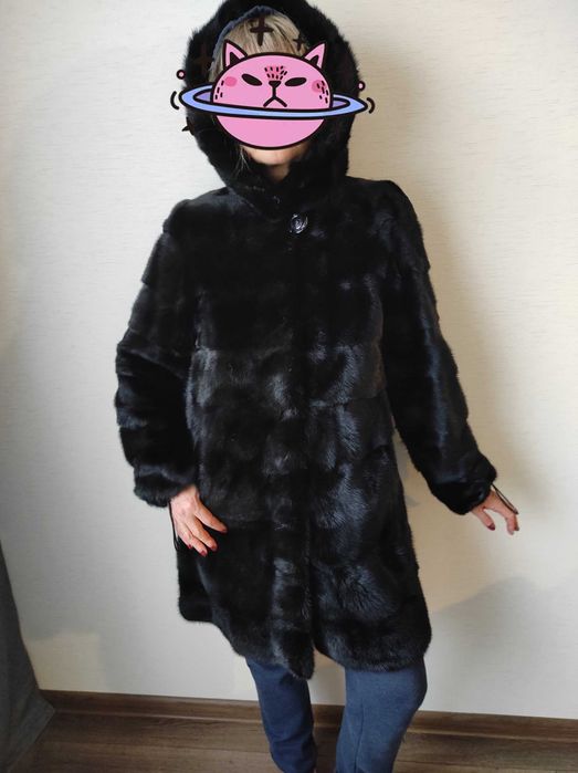 Норкова шуба розмір S-M