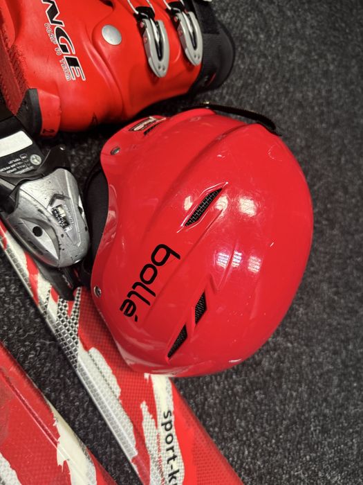 Zestaw Narty Elan 110cm + Buty Lange 22cm + kask Bolle