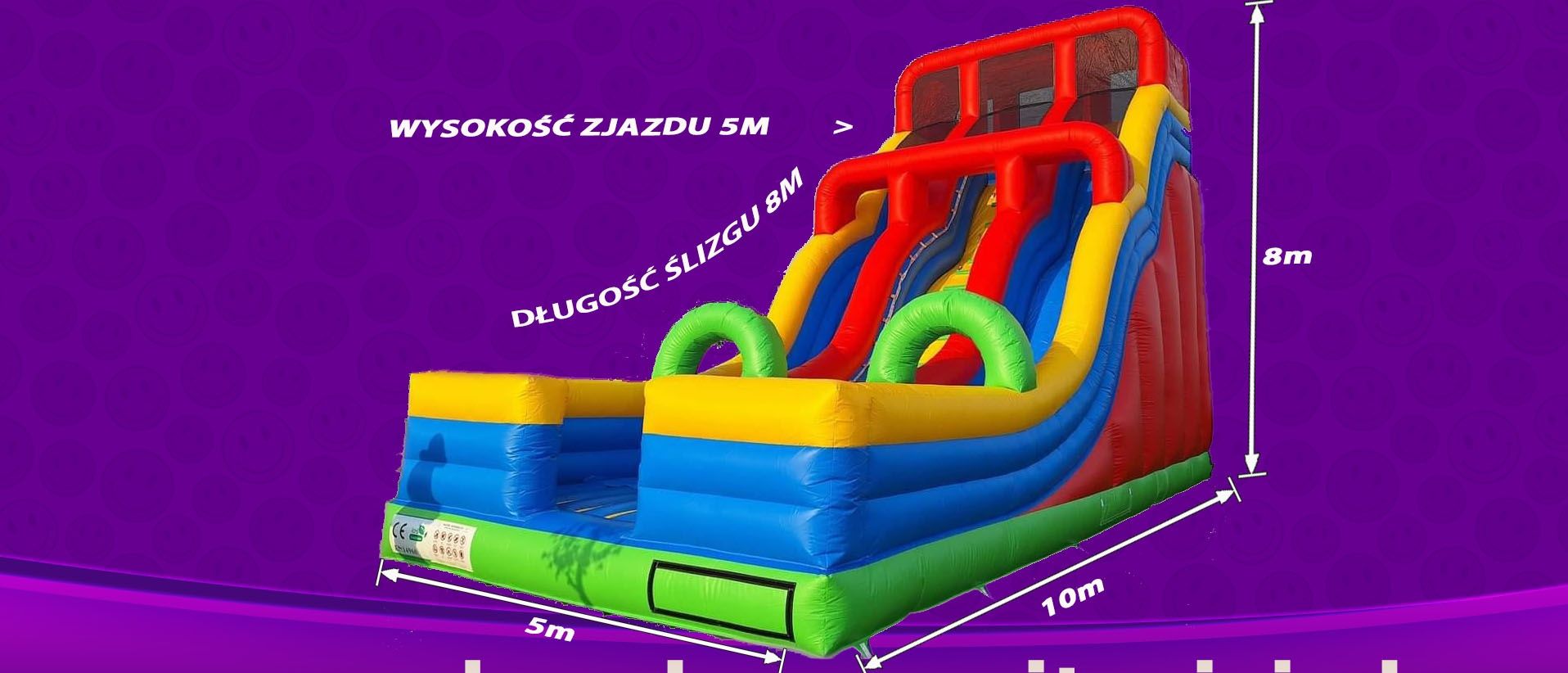 Zjeżdżalnia dmuchana dmuchaniec duża gigant nowa 2025r HIT