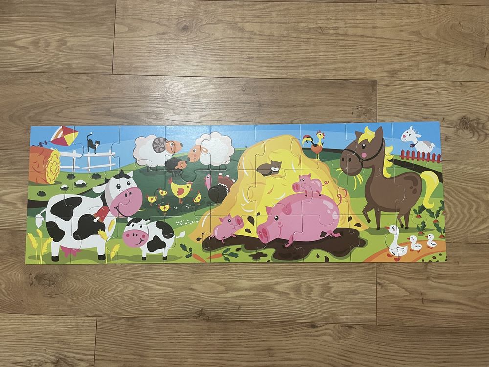 Puzzle - tematyka wsi, dla najmlodszych, 2+