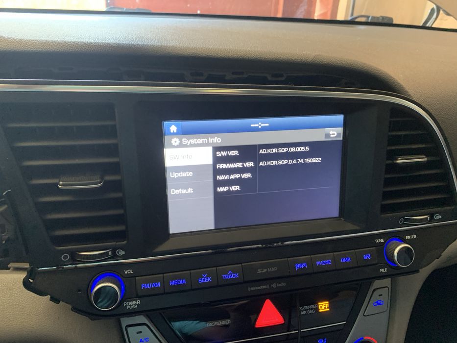 ШГУ Elantra AD з навігацією