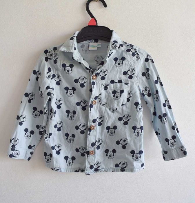 Disney baby koszula Mickey Mouse błękitna 92 r. 18 - 24
