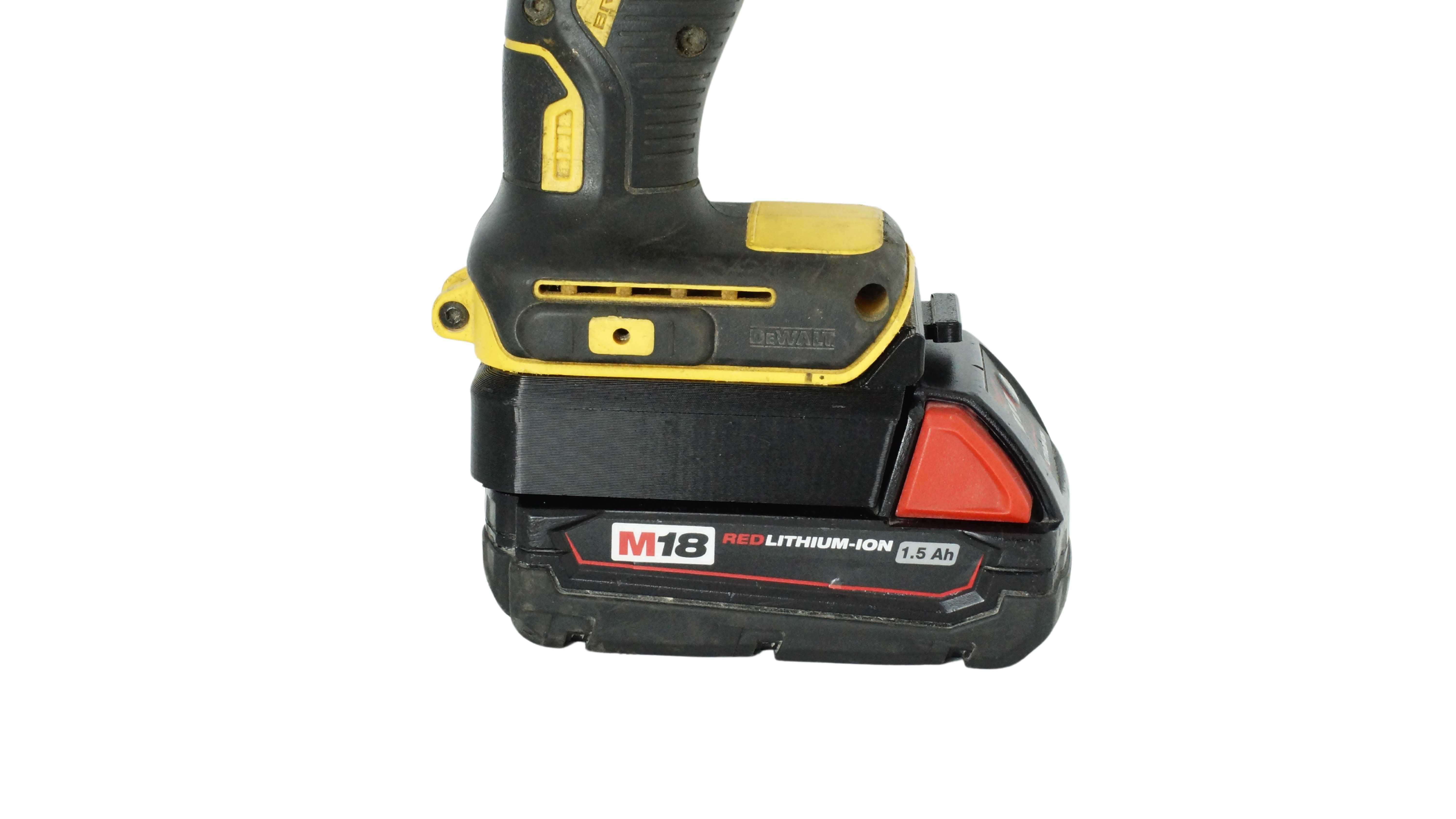 Adapter baterii Milwaukee M18 do elektronarzędzi DeWalt XR 18 V
