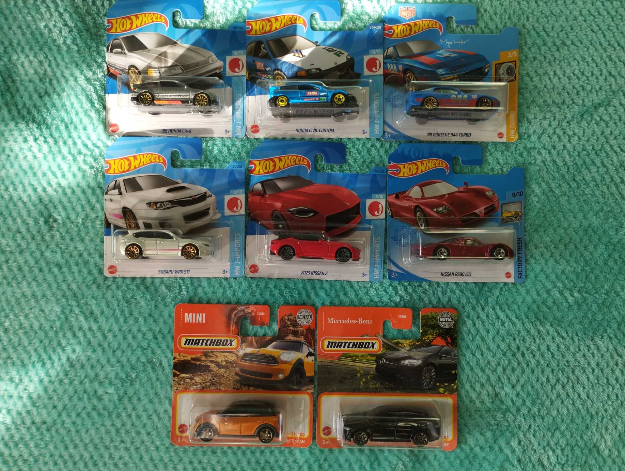 Hot Wheels / Matchbox (Honda, Nissan, Subaru, Mini, Mercedes)