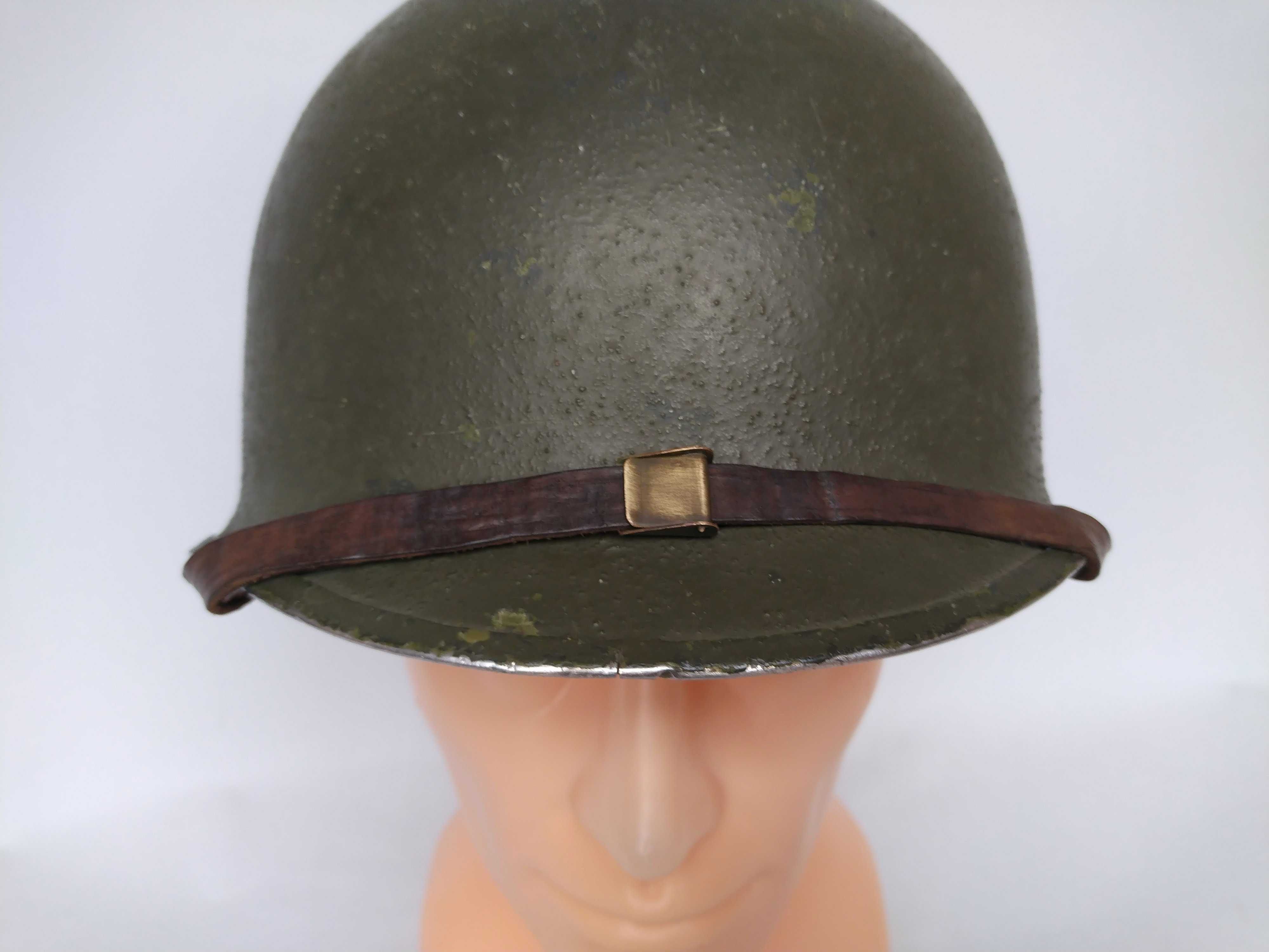 Hełm stalowy US M1 emblemat 506. pułk piechoty spadochron. 506th PIR