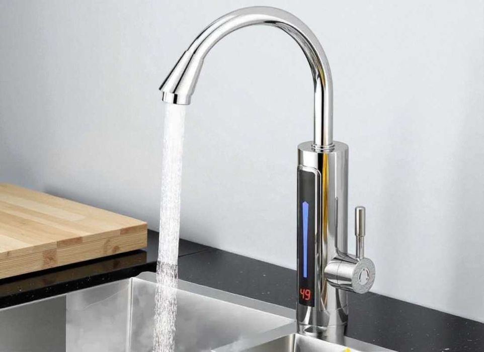 Проточный водонагреватель Delimano RX-011 3500 Ватт, кран міні бойлер