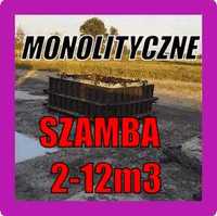 Szambo/szamba betonowe 6m3 zbiornik betonowy Piwnice Ziemianki