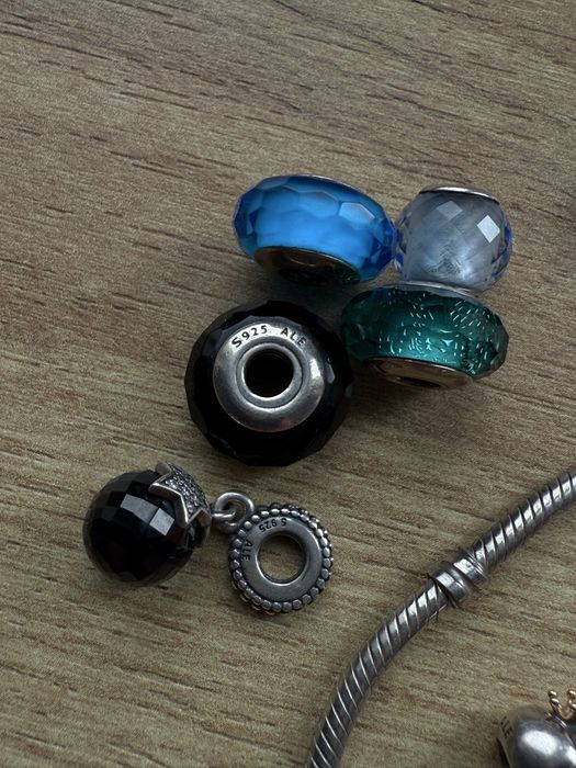Шармы Pandora золото, срібло, мурано ОРИГИНАЛ