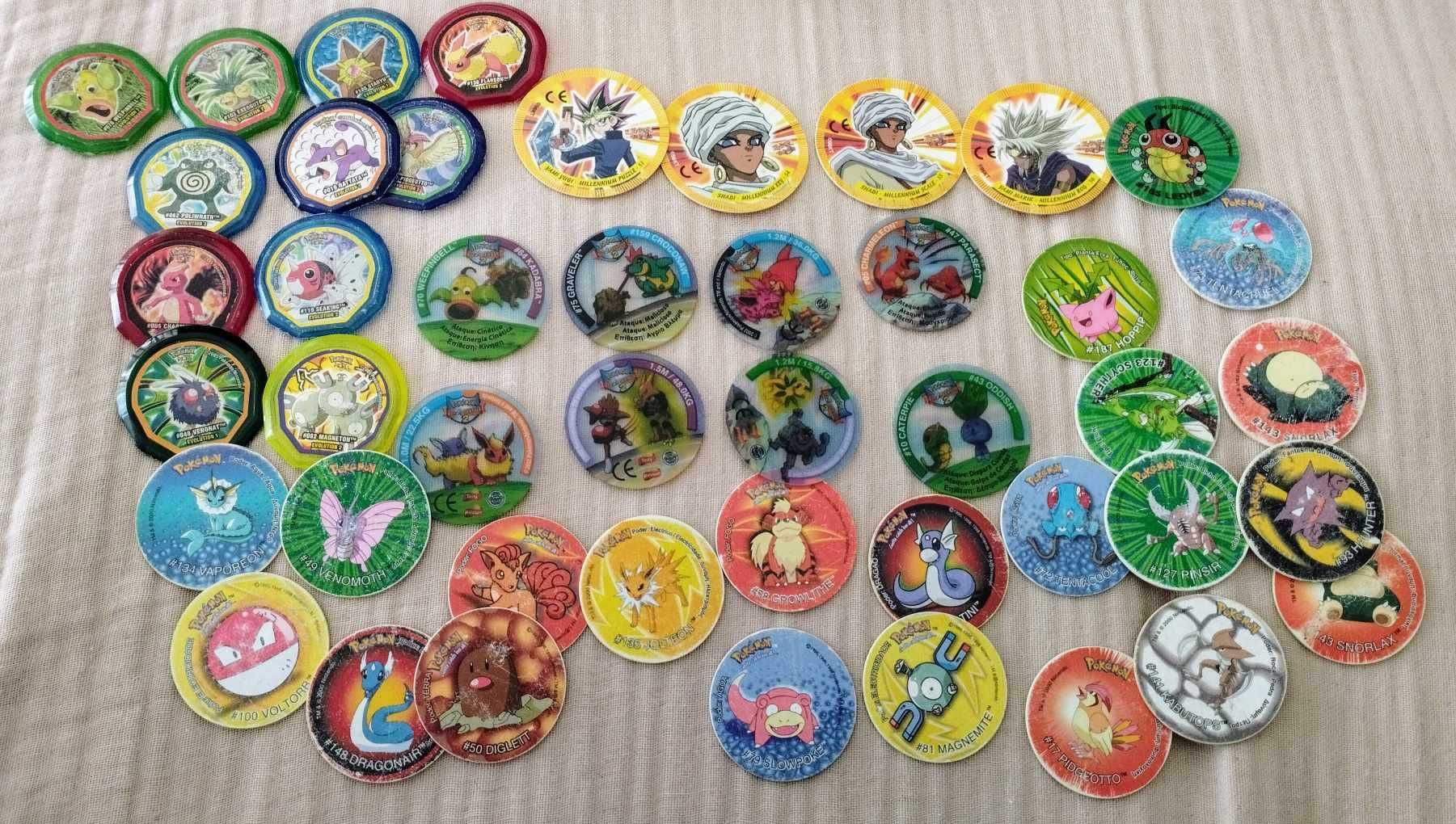 Lote Tazos, NOX Pokemon & Tazos Yu-Gi-Oh