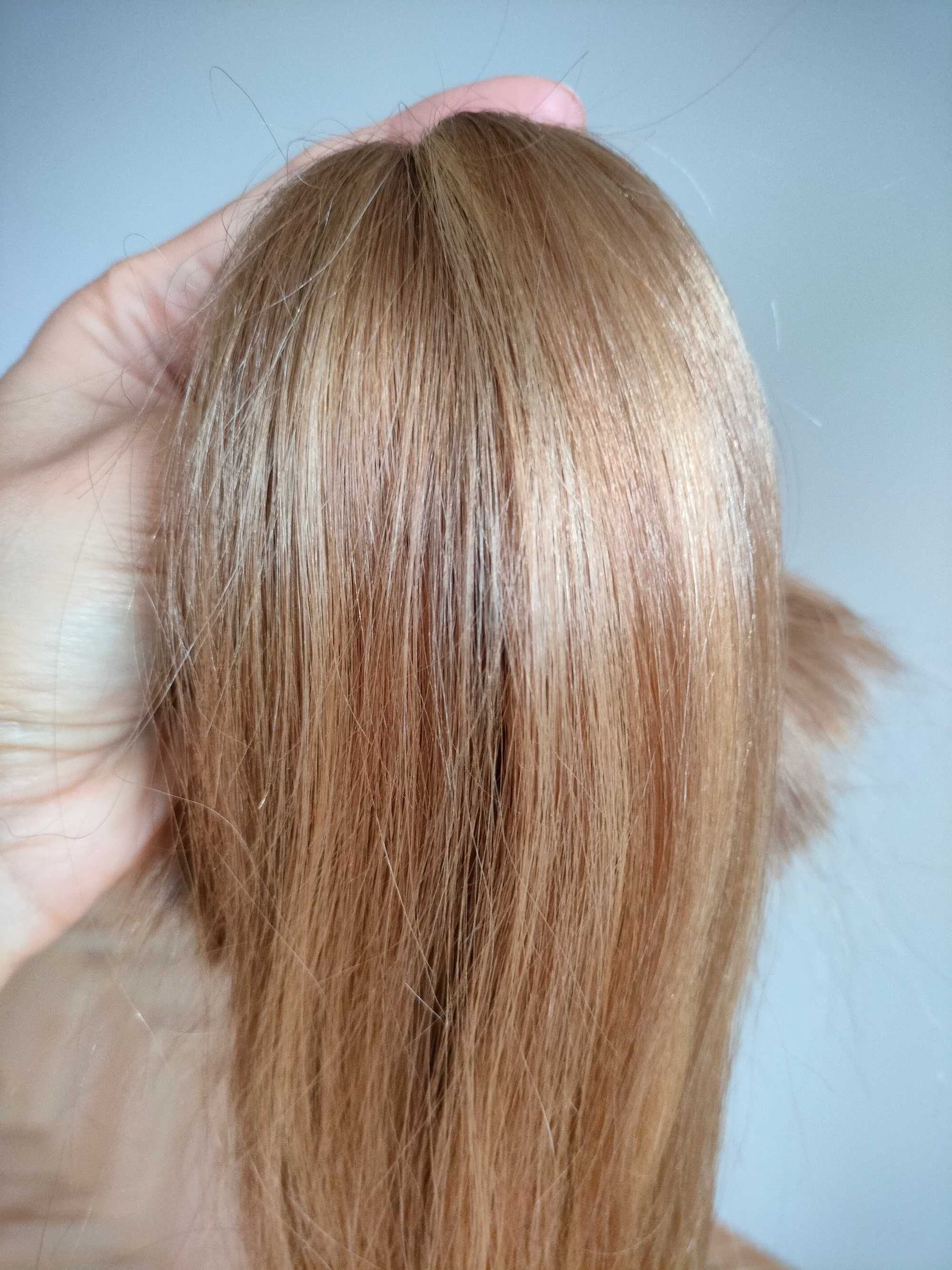 Naturalne, blond włosy z naturalnymi pasemkami, 40 cm, 45 g.