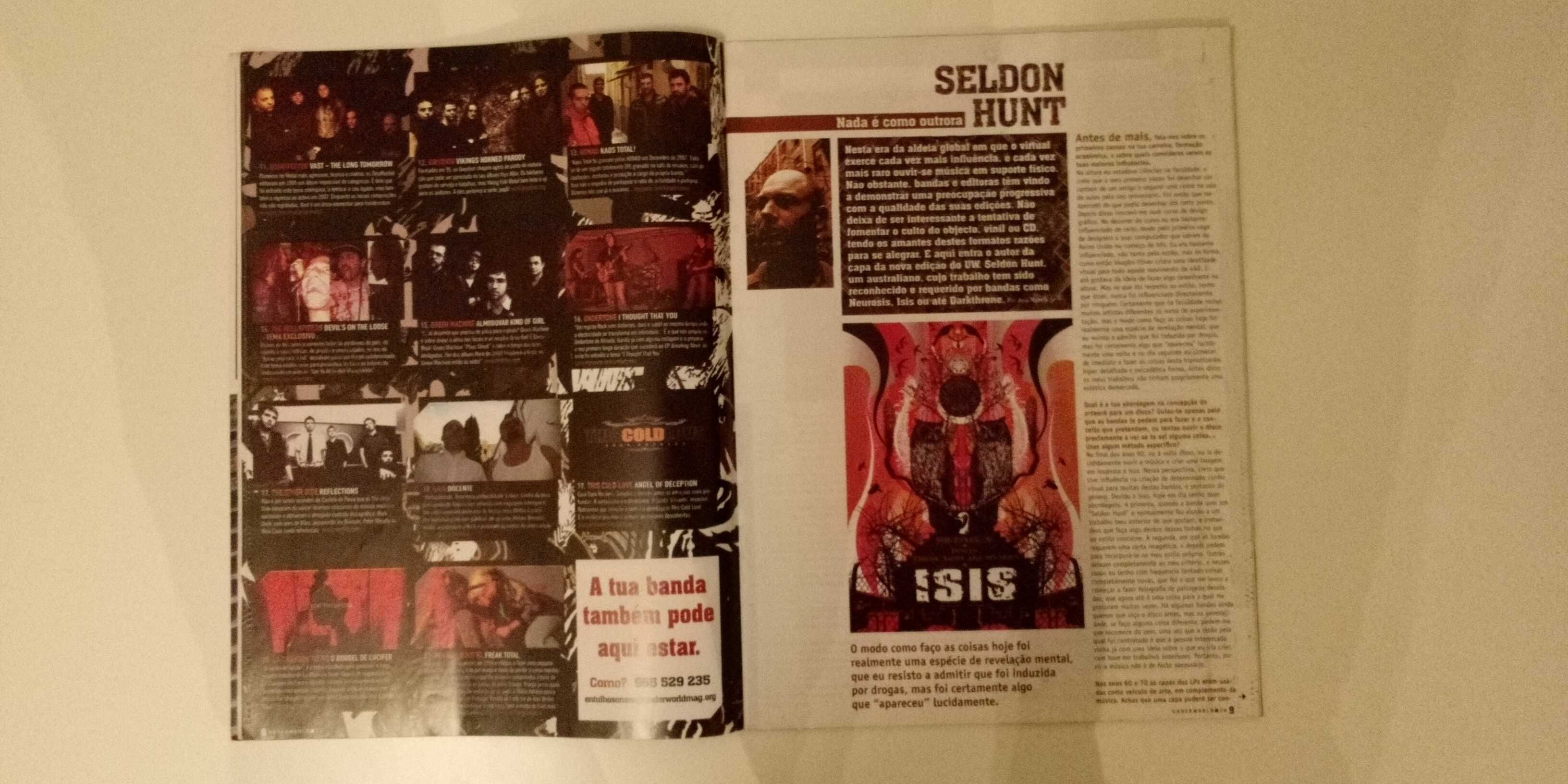 Underworld #24 #26 revistas Metal Rock Punk BD cinema arte literatura